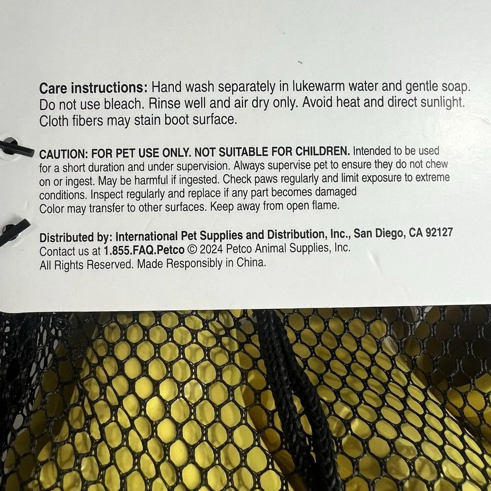 Youly brand silicone rain boots designed for dogs Size XL
